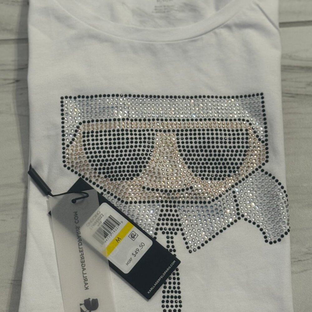 Karl Lagerfeld diamond graphic tee - Picture 5 of 5